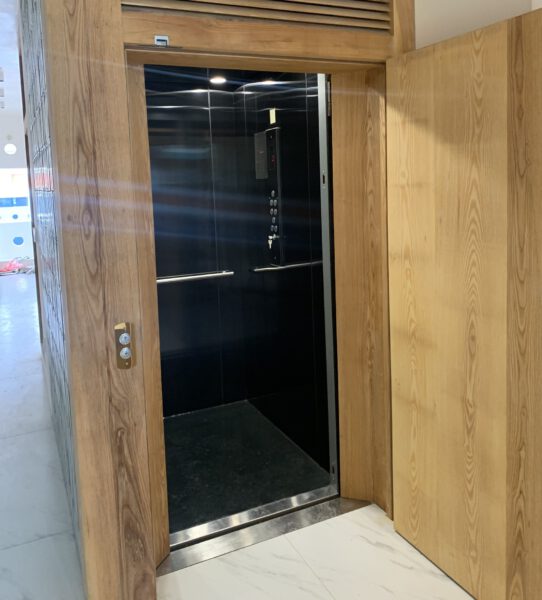thang máy ốp gỗ